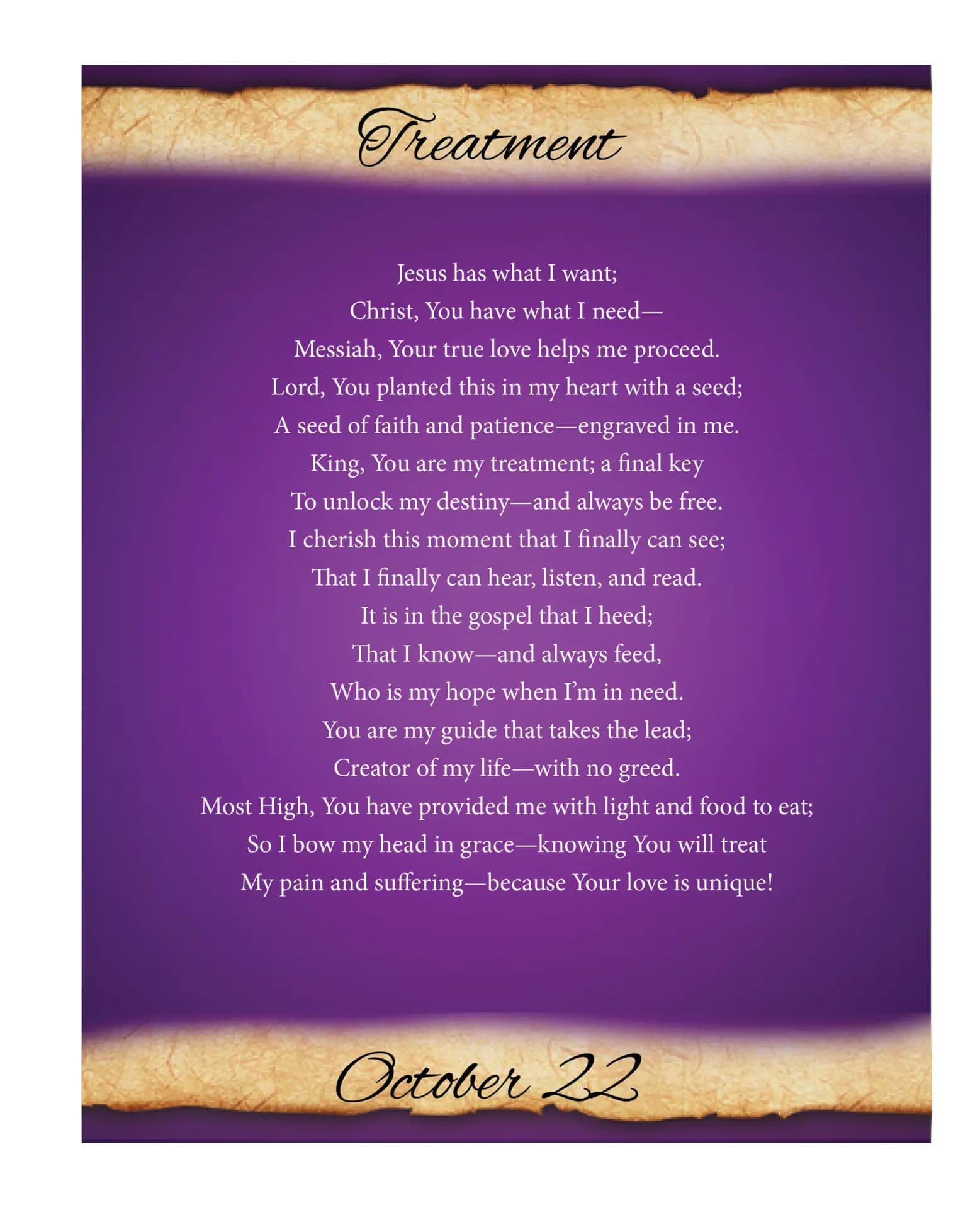 October featured poem